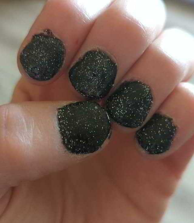 Nail polish manicure of shade Revel Starry Night, Revel Vivien, 