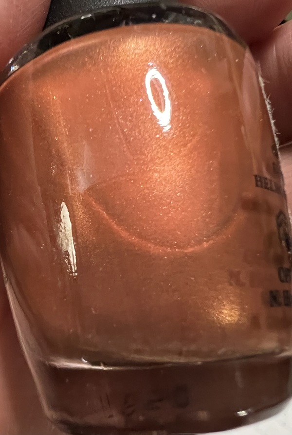 Nail polish swatch / manicure of shade OPI Ruble for Your Thoughts