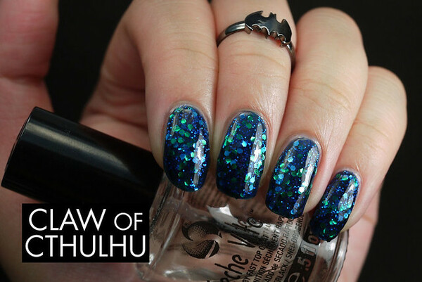 Nail polish swatch / manicure of shade Sally Hansen Mermaid's Tale