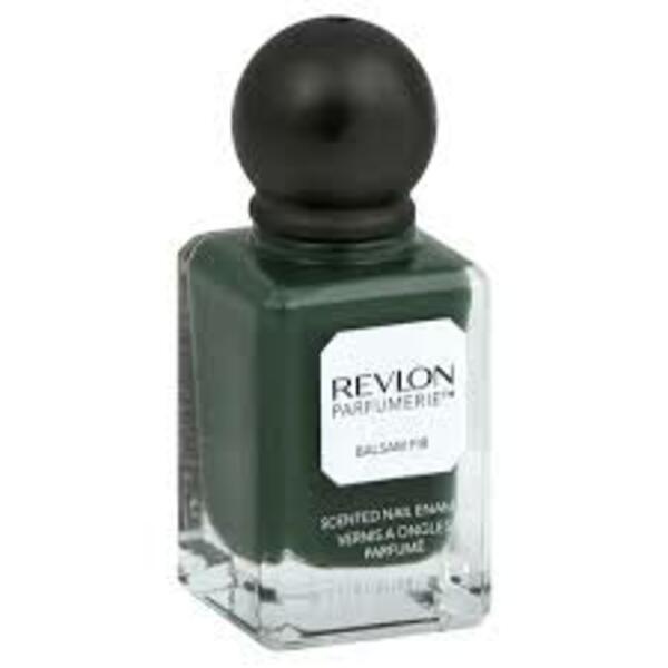 Nail polish swatch / manicure of shade Revlon Balsam Fir