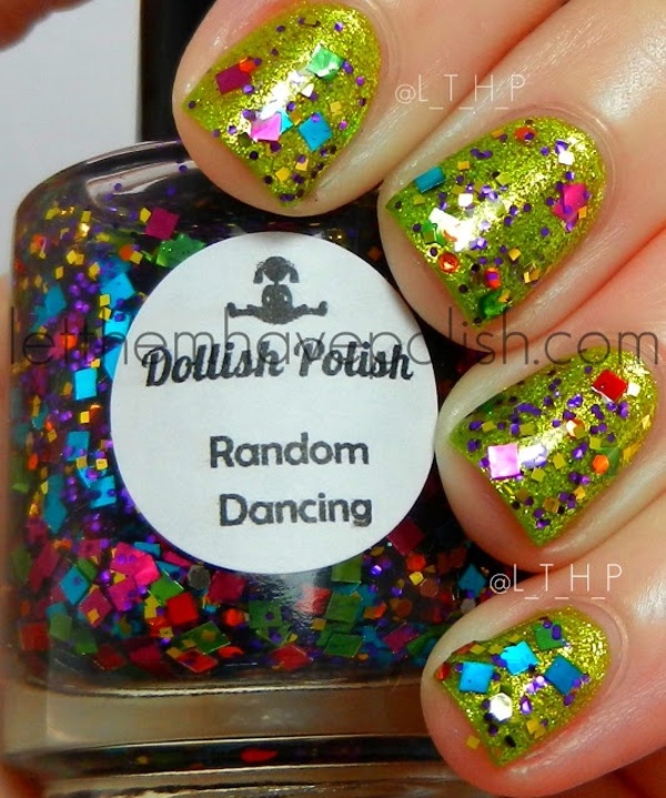 Nail polish swatch / manicure of shade Dollish Polish Random Dancing