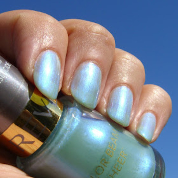 Nail polish swatch / manicure of shade Revlon Bright Sky