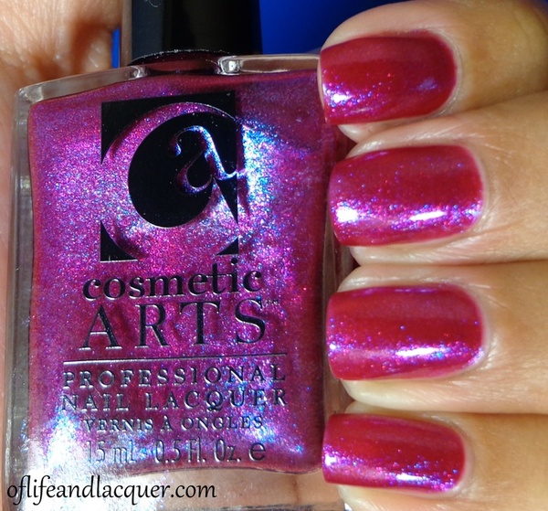 Nail polish swatch / manicure of shade Cosmetic Arts Ulterior Motive