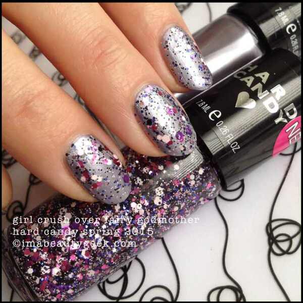 Nail polish swatch / manicure of shade Hard Candy Girl Crush