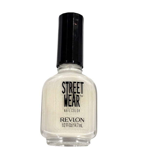 Nail polish swatch / manicure of shade Revlon White Out