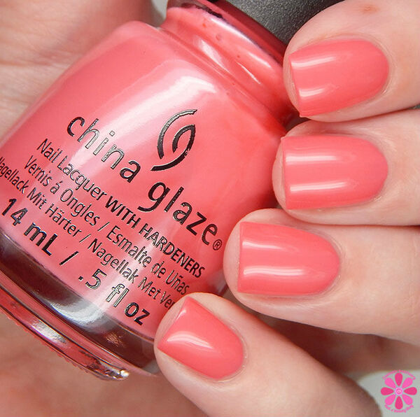 Nail polish swatch / manicure of shade China Glaze About Layin' Out