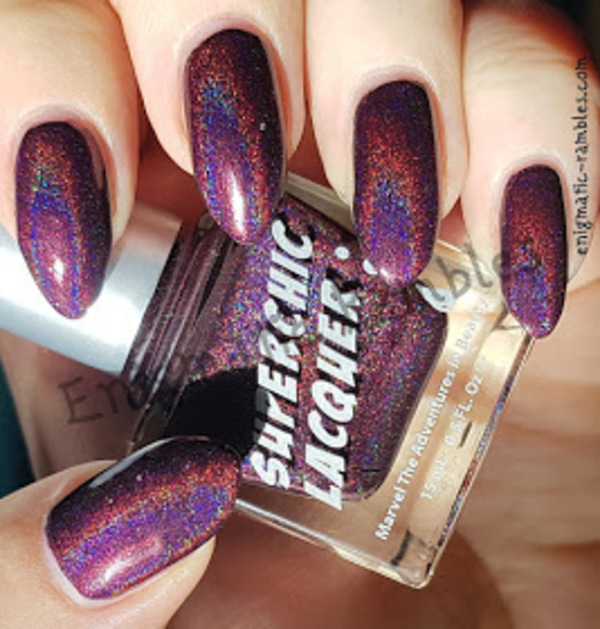 Nail polish swatch / manicure of shade SuperChic Lacquer Zombie Crush