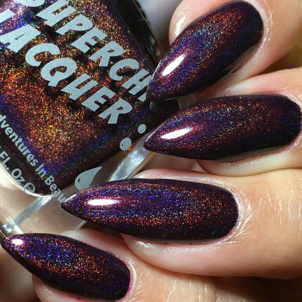 Nail polish swatch / manicure of shade SuperChic Lacquer Zombie Crush