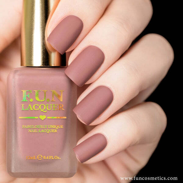 Nail polish swatch / manicure of shade FUN Lacquer Naked 287