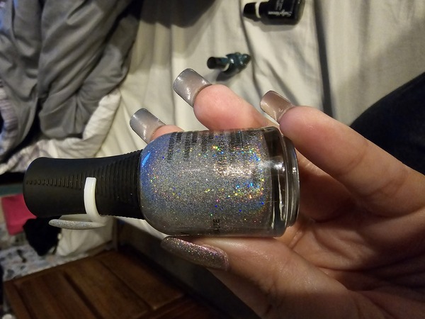 Nail polish swatch / manicure of shade Orly Mirror Ball