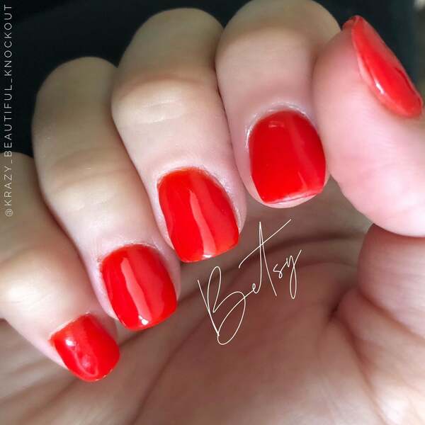 Nail polish swatch / manicure of shade Revel Betsy