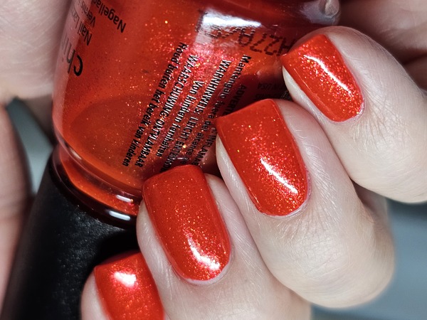 Nail polish swatch / manicure of shade China Glaze Yule Jewels