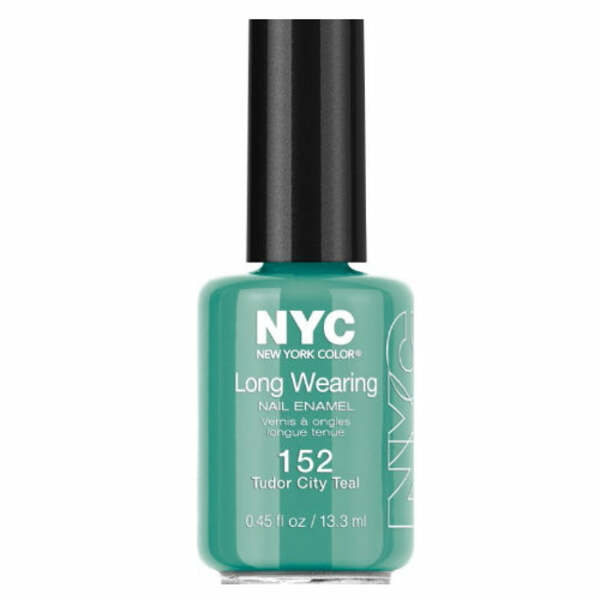 Nail polish swatch / manicure of shade NYC Tudor City Teal