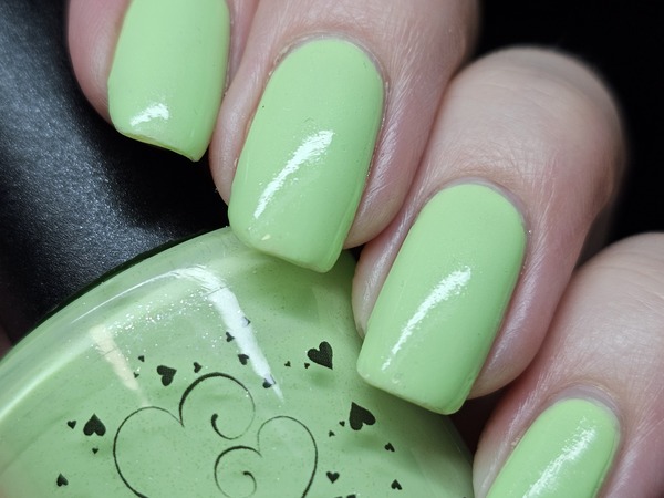 Nail polish swatch / manicure of shade Hearts and Promises Shamrock Shake