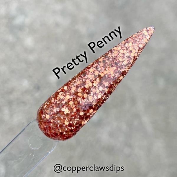 Nail polish swatch / manicure of shade Copper Claws Pretty Penny