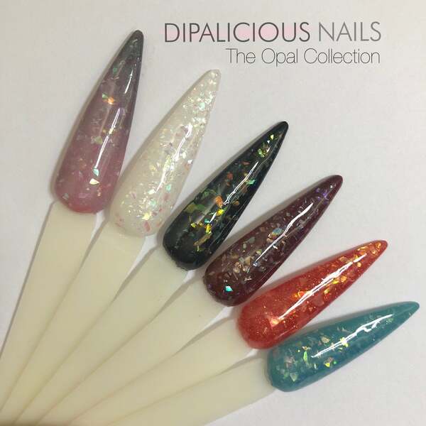 Nail polish swatch / manicure of shade Dipalicious Mystic Opal