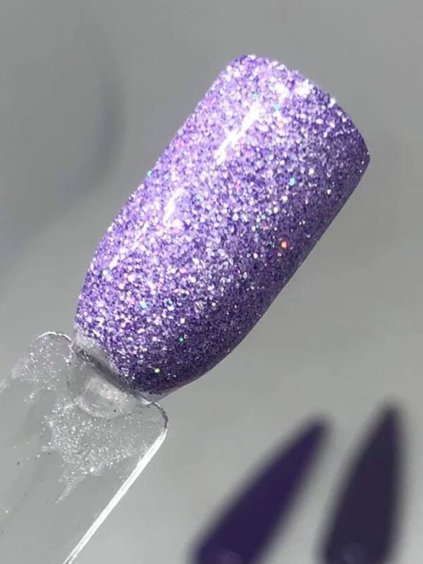 Nail polish swatch / manicure of shade Dipped in Sparkles Cyber 2020