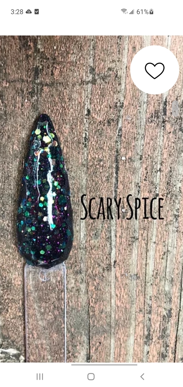 Nail polish swatch / manicure of shade Dippsters Scary Spice