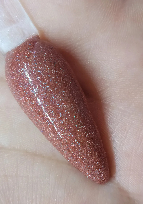 Nail polish swatch / manicure of shade Diva and Dauphine Persimmon