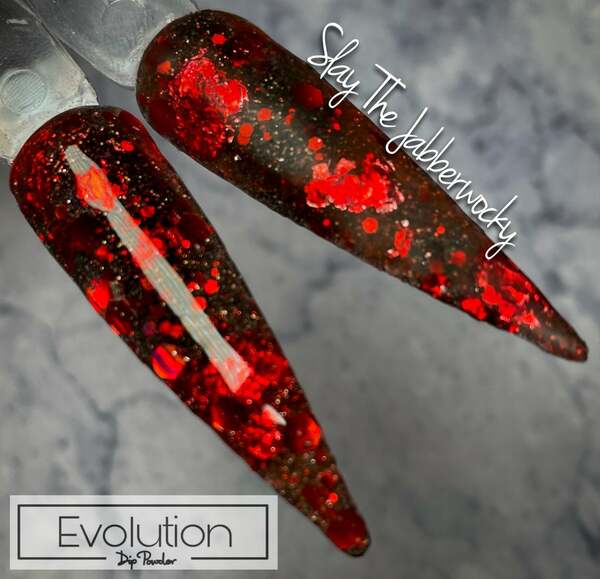 Nail polish swatch / manicure of shade EVOlution Slay the Jabberwocky