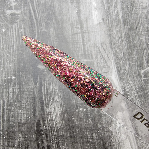 Nail polish swatch / manicure of shade Sparkle Infusion Dragon's Breath