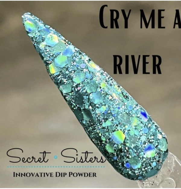 Nail polish swatch / manicure of shade Secret Sisters Cry me a River