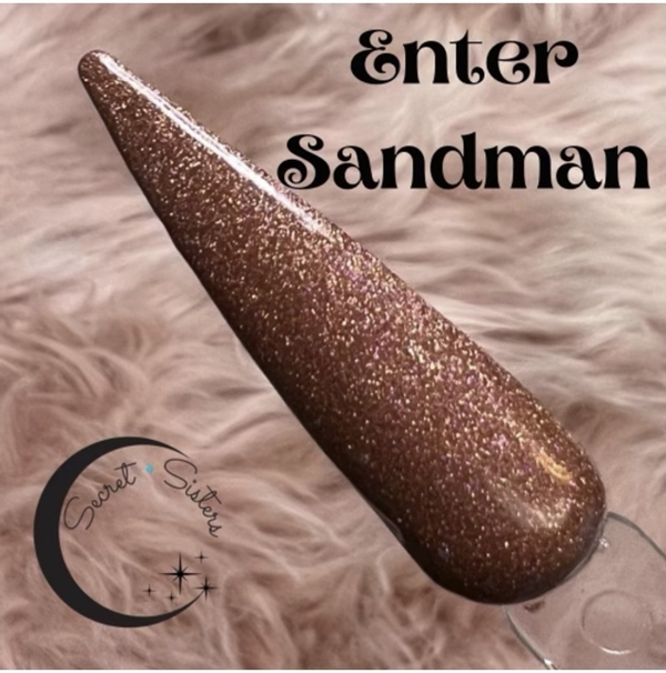 Nail polish swatch / manicure of shade Secret Sisters Enter Sandman