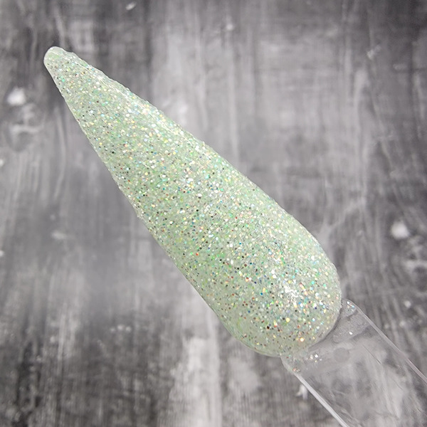 Nail polish swatch / manicure of shade Sparkle Infusion Sugared Kiwi