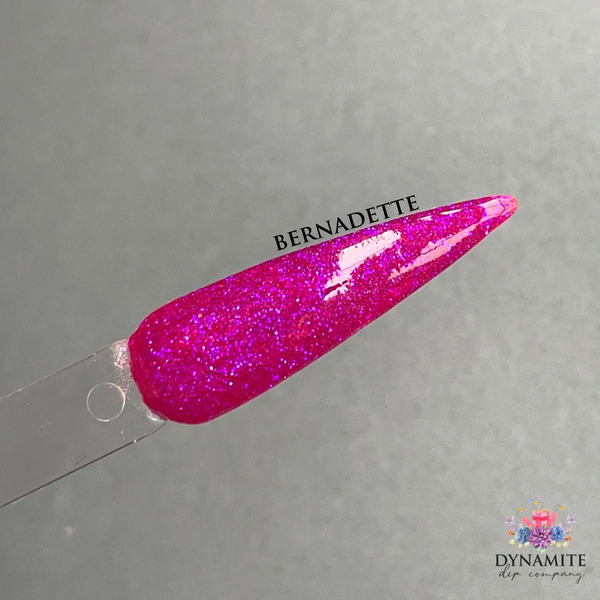 Nail polish swatch / manicure of shade Dynamite Dip Company Bernadette