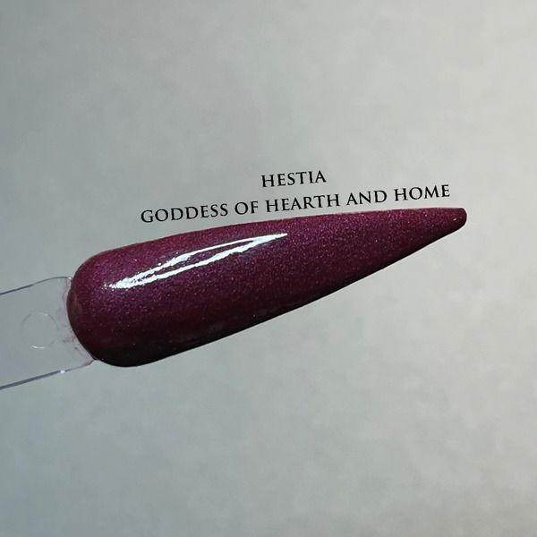 Nail polish swatch / manicure of shade Dynamite Dip Company Hestia