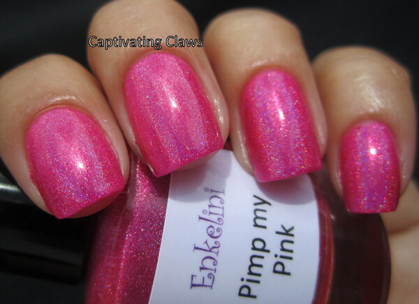 Nail polish swatch / manicure of shade Enkelini Pimp My Pink