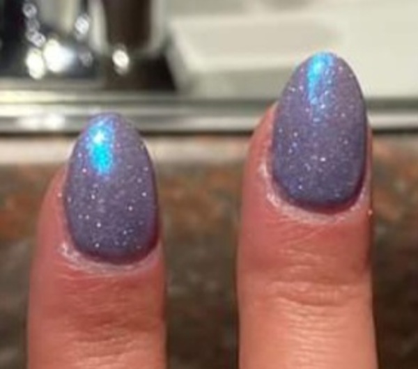 Nail polish swatch / manicure of shade Revel Aura