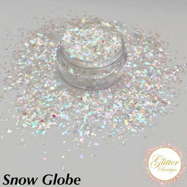 Nail polish swatch / manicure of shade Glitter Boutique Canada Snow Globe