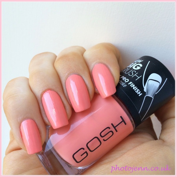 Nail polish swatch / manicure of shade Gosh Sunkissed