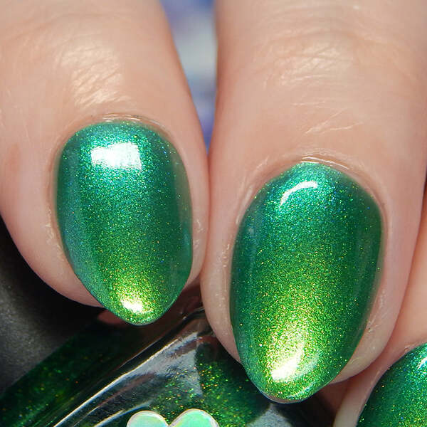 Nail polish swatch / manicure of shade Starbeam Buttercup