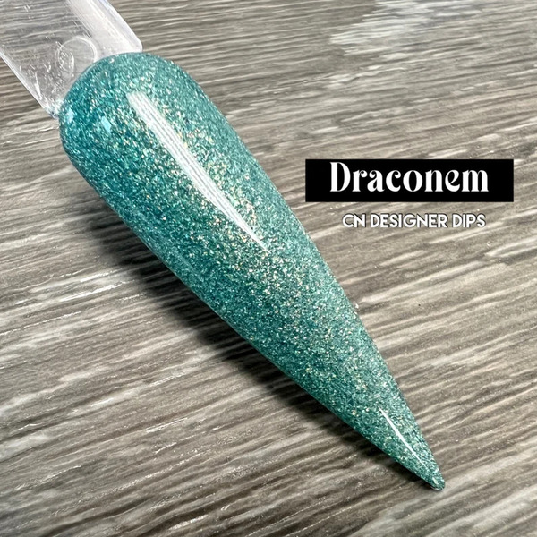 Nail polish swatch / manicure of shade CN Designer Dips Draconem