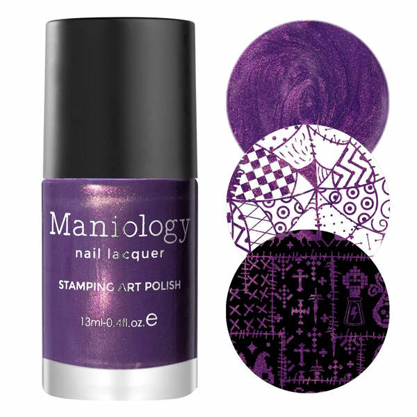 Nail polish swatch / manicure of shade Maniology Gloom