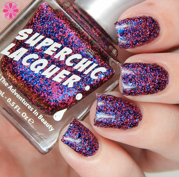 Nail polish swatch / manicure of shade SuperChic Lacquer Entertaining Angels