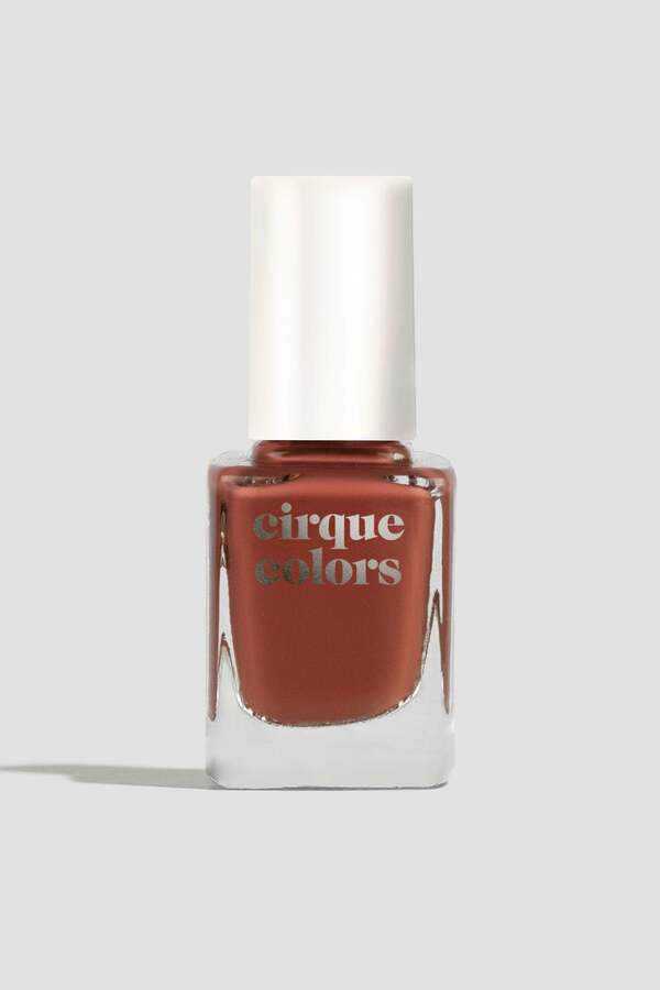 Nail polish swatch / manicure of shade Cirque Colors Brownstone