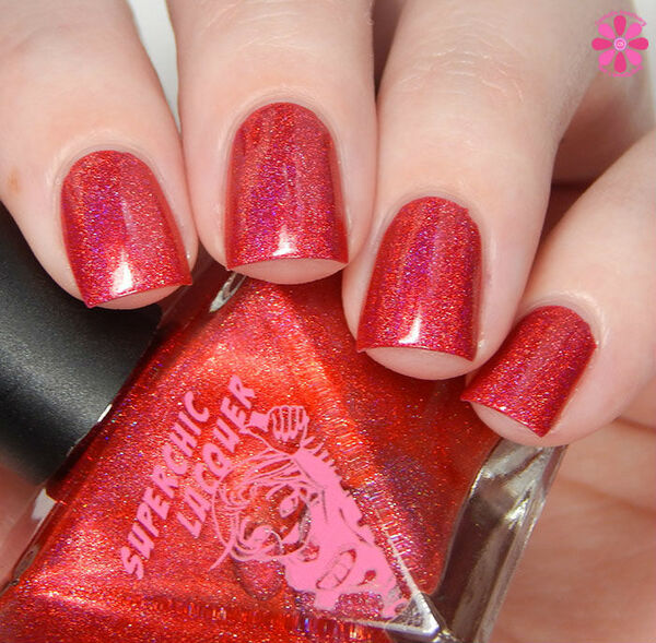 Nail polish swatch / manicure of shade SuperChic Lacquer Realm Of Erotica