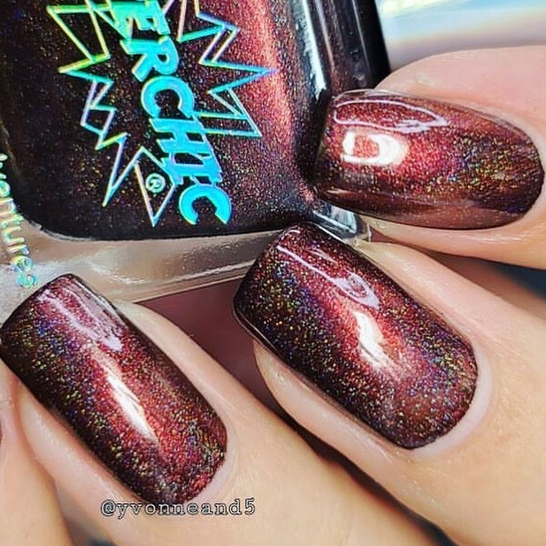 Nail polish swatch / manicure of shade SuperChic Lacquer Vampira