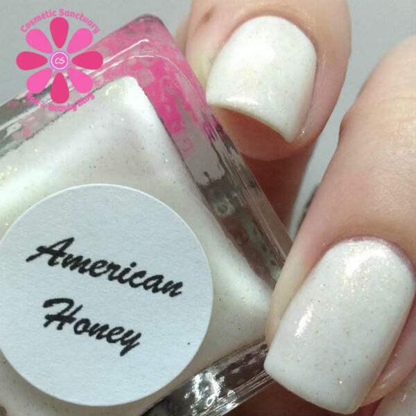 Nail polish swatch / manicure of shade SuperChic Lacquer American Honey