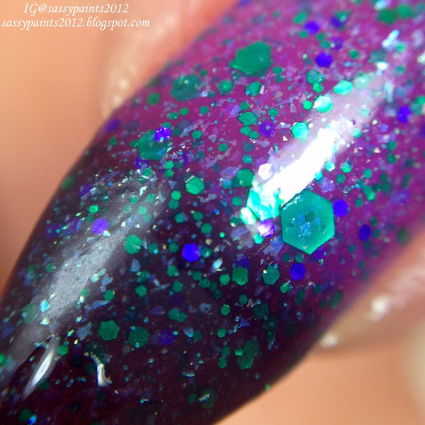 Nail polish swatch / manicure of shade SuperChic Lacquer Pick Your Poison