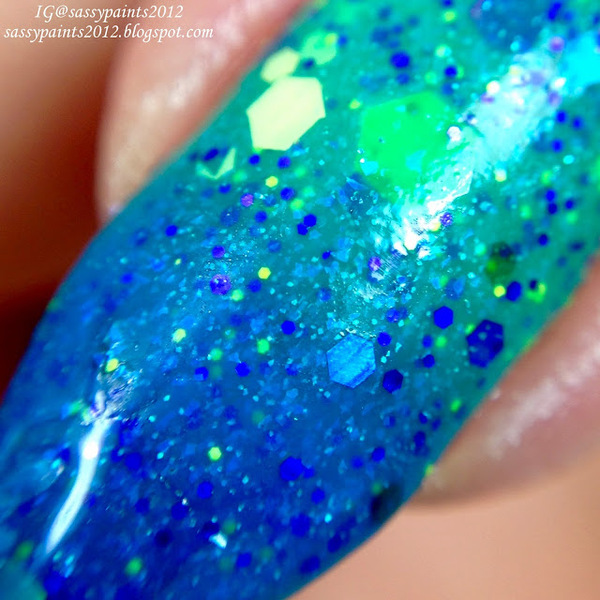 Nail polish swatch / manicure of shade SuperChic Lacquer Monsters In My Closet