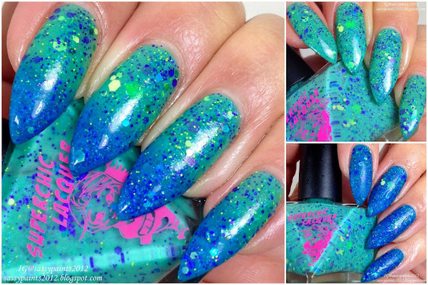 Nail polish swatch / manicure of shade SuperChic Lacquer Monsters In My Closet