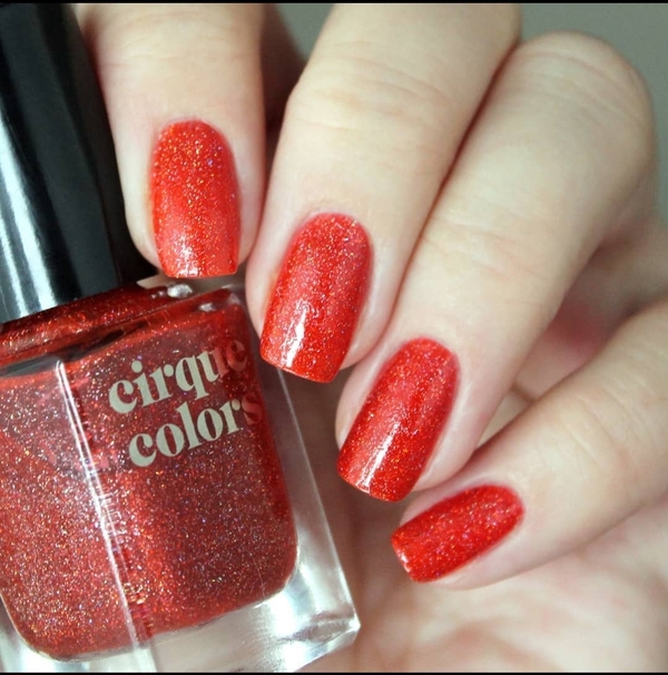 Nail polish swatch / manicure of shade Cirque Colors Cherry on Top