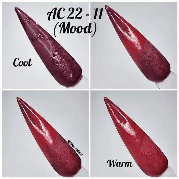 Nail polish swatch / manicure of shade Revel AC22-11