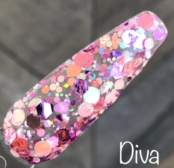 Nail polish swatch / manicure of shade Zia Nails Diva