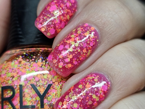 Nail polish swatch / manicure of shade Orly Party Animal