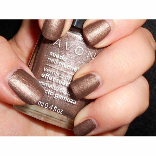 Nail polish swatch / manicure of shade Avon Touch of Taupe